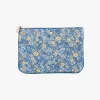 Cotton Clutch Blue Flower