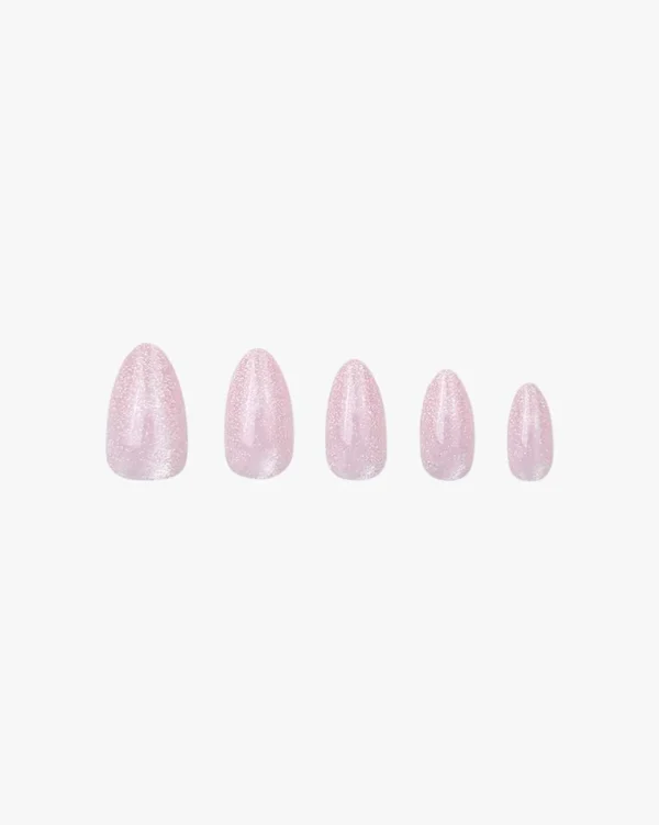 Reusable Press-On Nails Pink Galaxy 30 stk